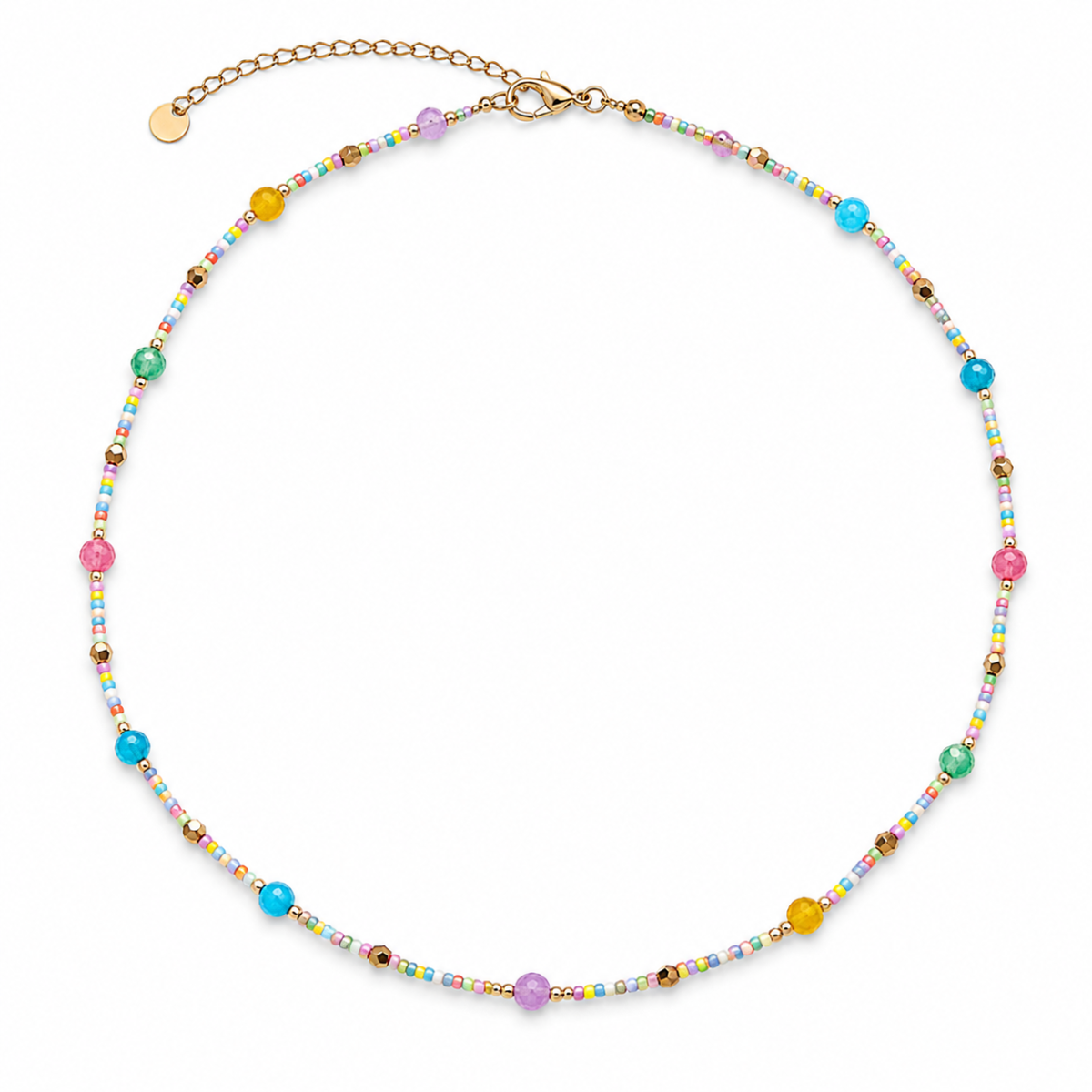 Perlenhalskette Dotted Bunt | Wasserfest