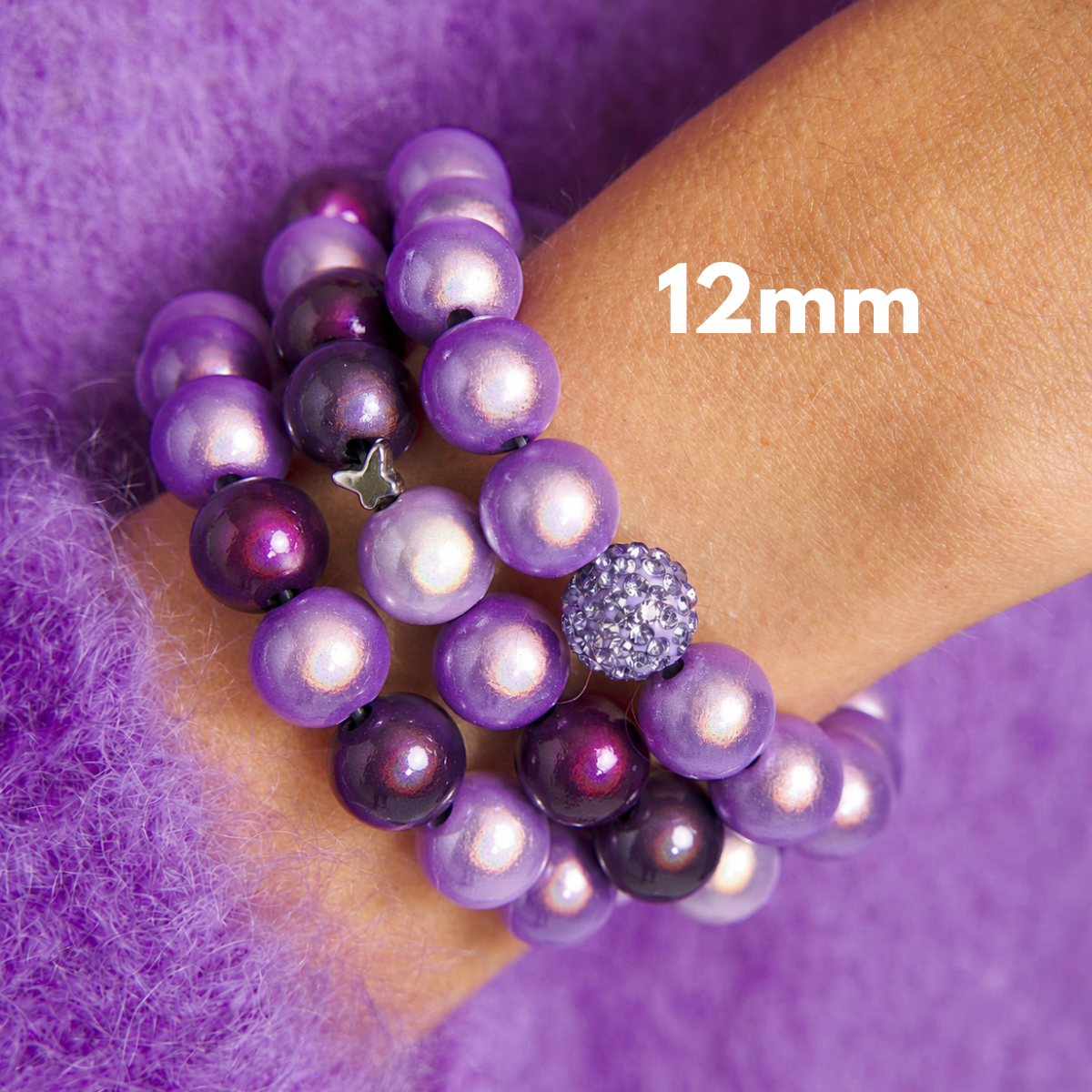 Armband Set Fliederliebe Trio – 12 mm