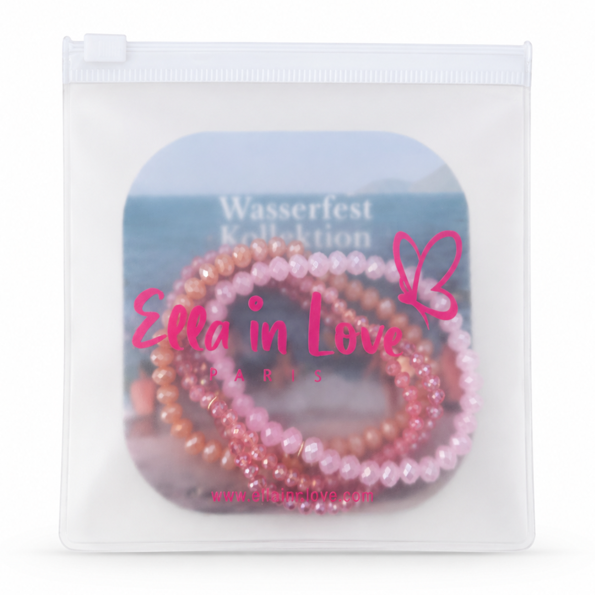 Perlenarmband Set Rosa Mix | Wasserfest