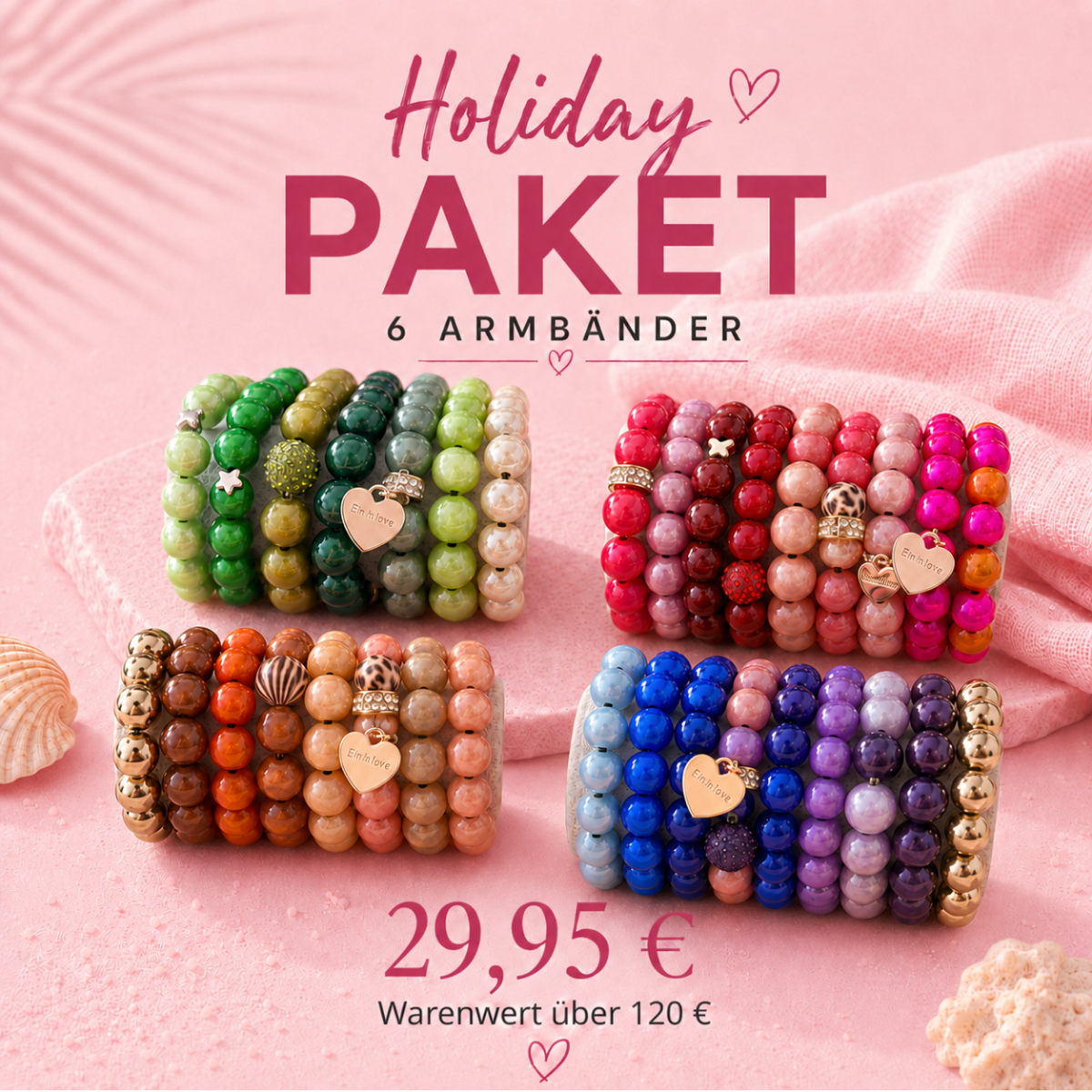 Holiday Paket | 6 Armbänder aus Neuheiten, Bestsellern & Klassikern