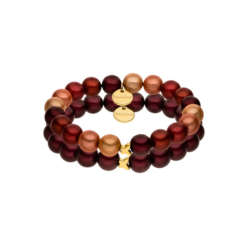 Armband-Set – Burgundy Rouge Duo