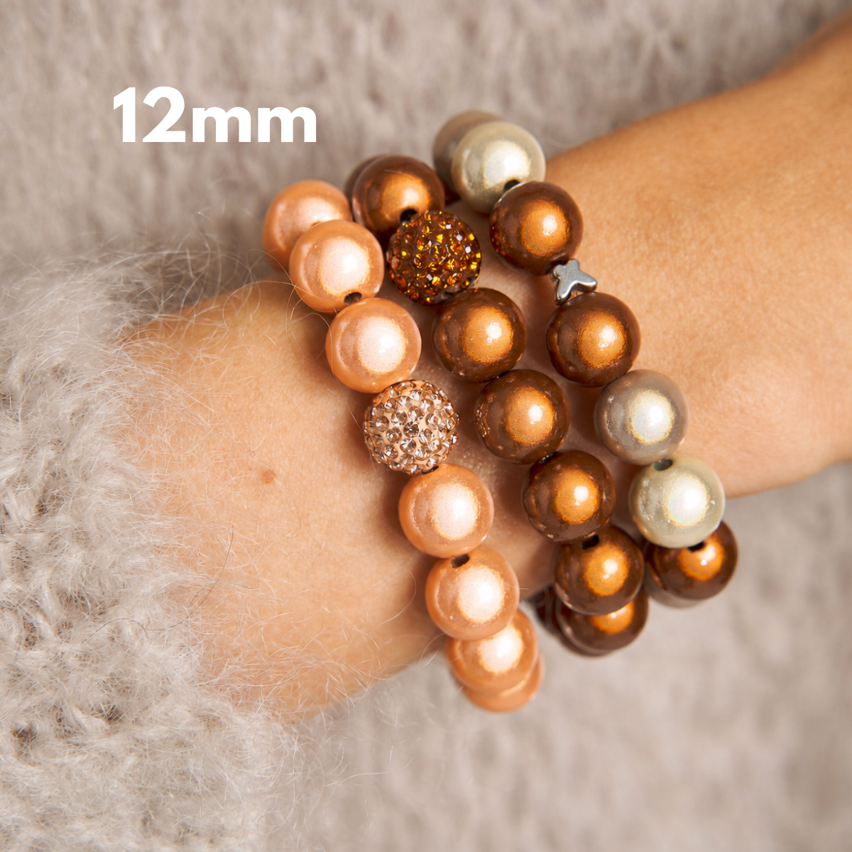 Armband Set Herbstglanz Trio – 12 mm