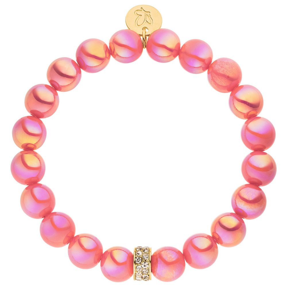 Perlenarmband Deluxe Coralle 10mm