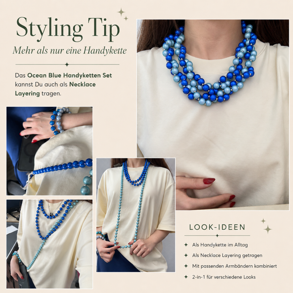 Ocean Blue Handyketten Set – 2 Handyketten | Mid Season Sale Community Special