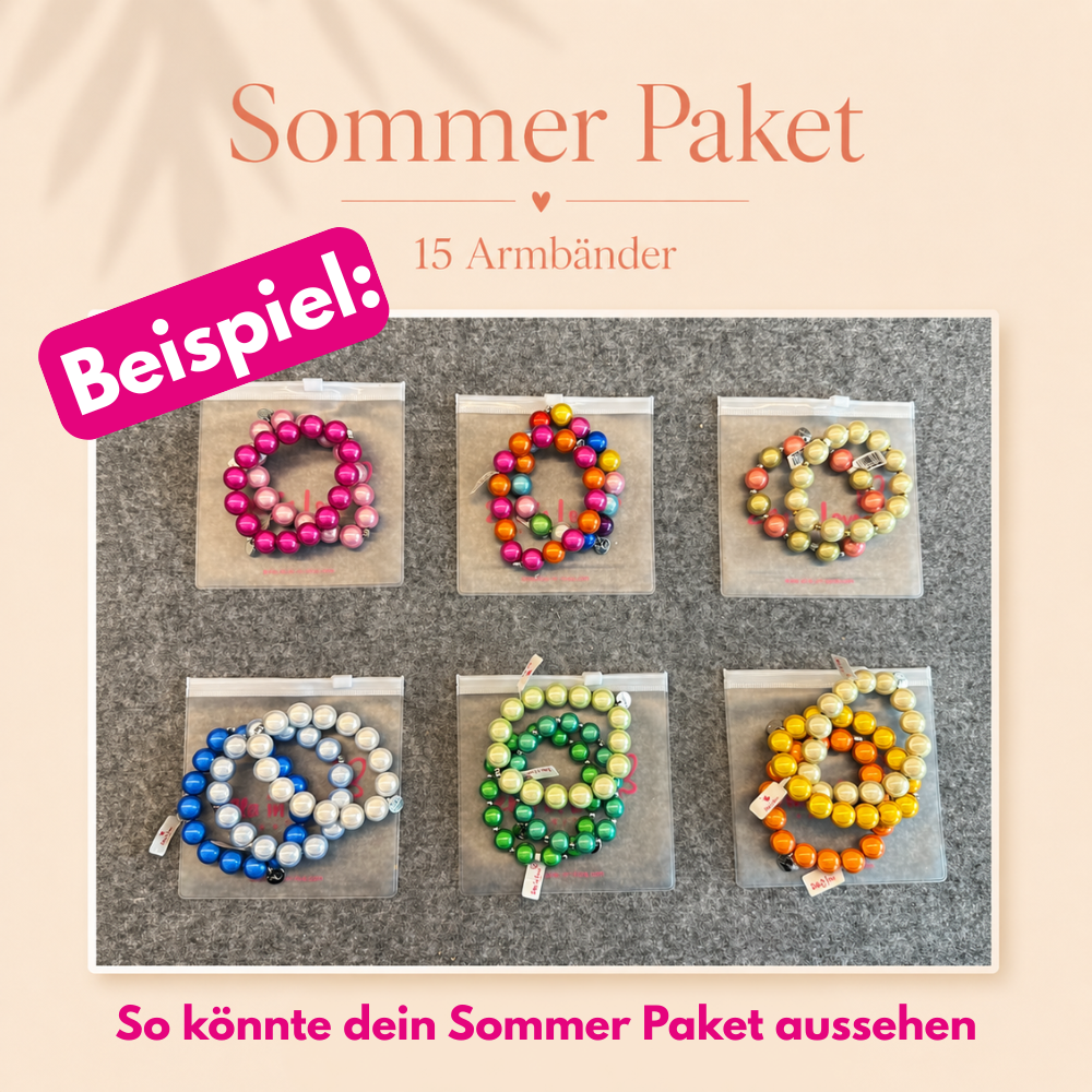 Nur heute: Sommer Paket – 15 Armbänder | Bestes Angebot