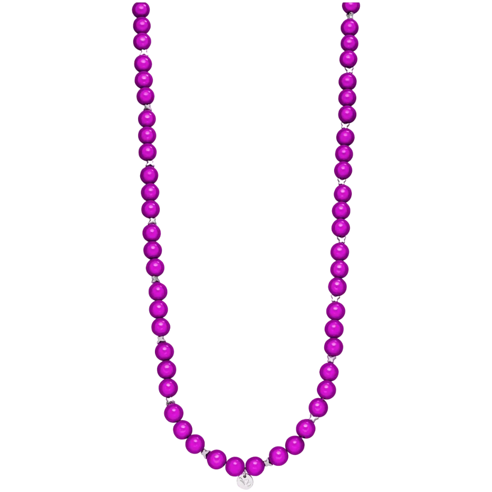 Perlenkette Wild Lila – Lang
