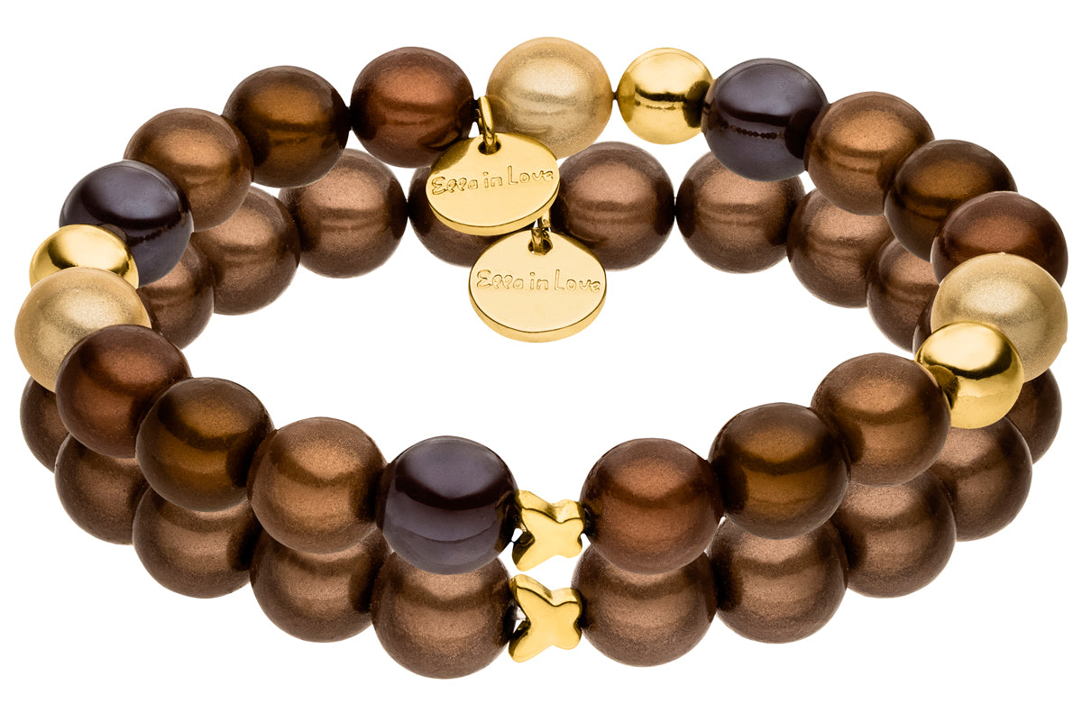 Armband-Set – Mocca Caramel Duo
