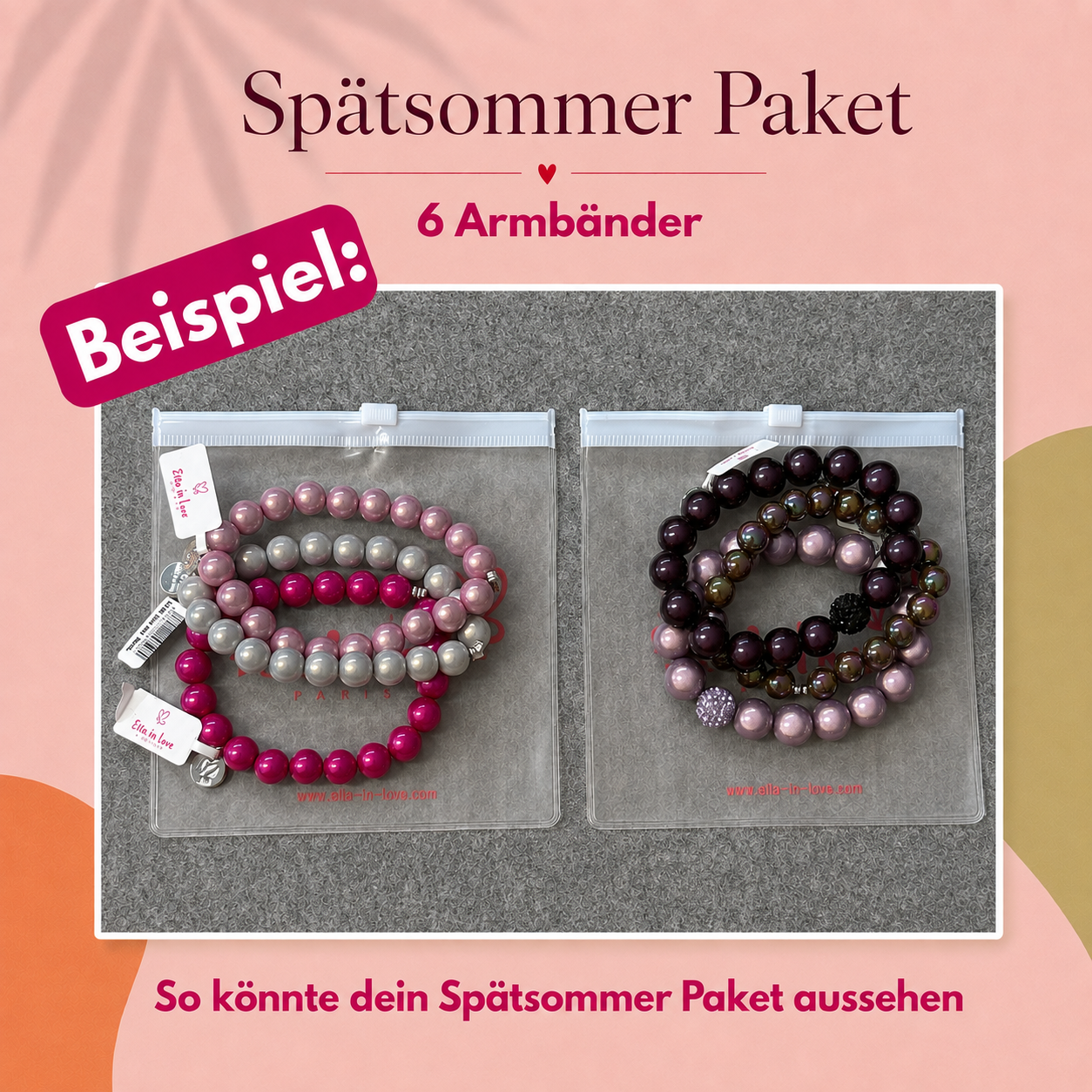 Spätsommer Paket – 6 Armbänder | Wochenend-Special