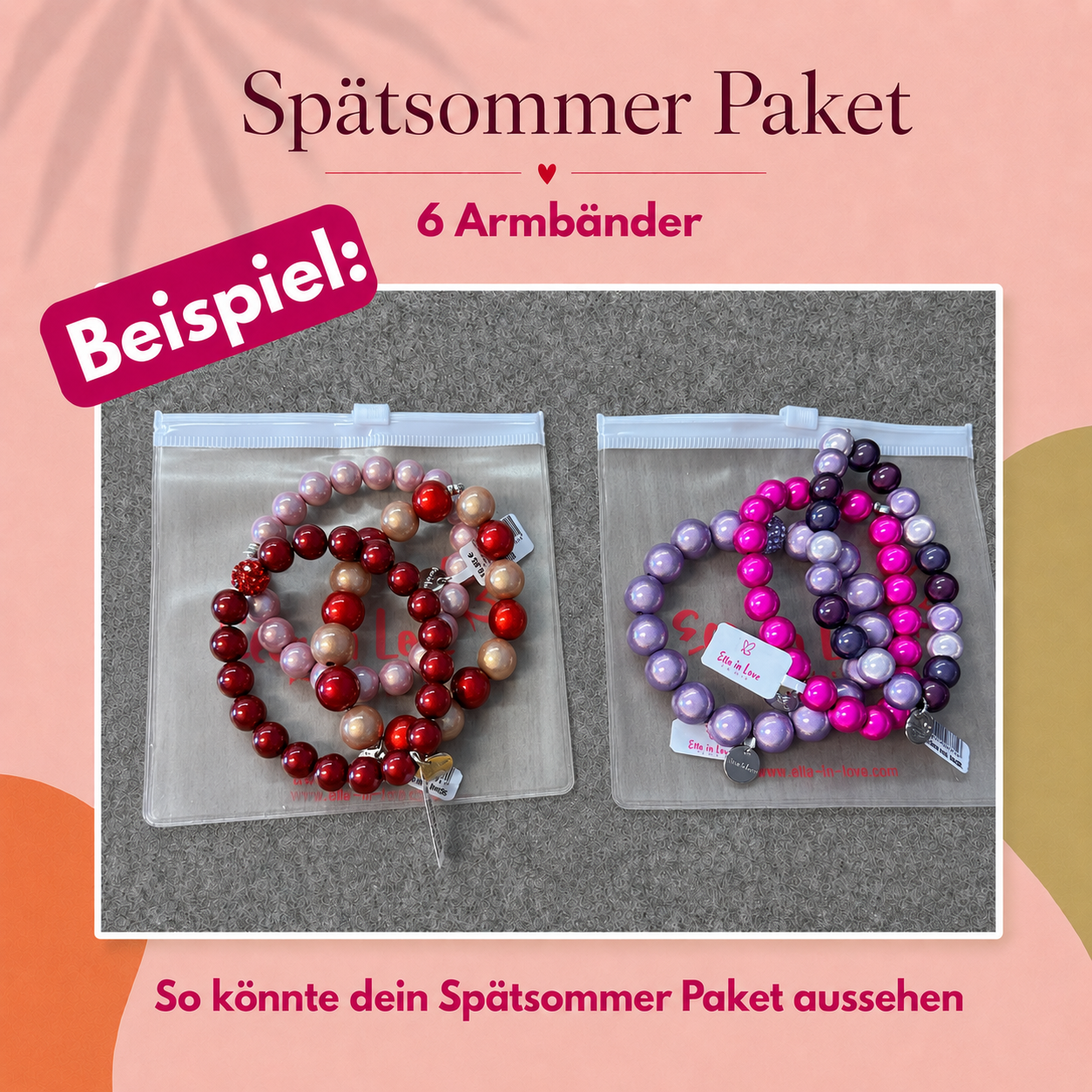 Spätsommer Paket – 6 Armbänder | neue Farben
