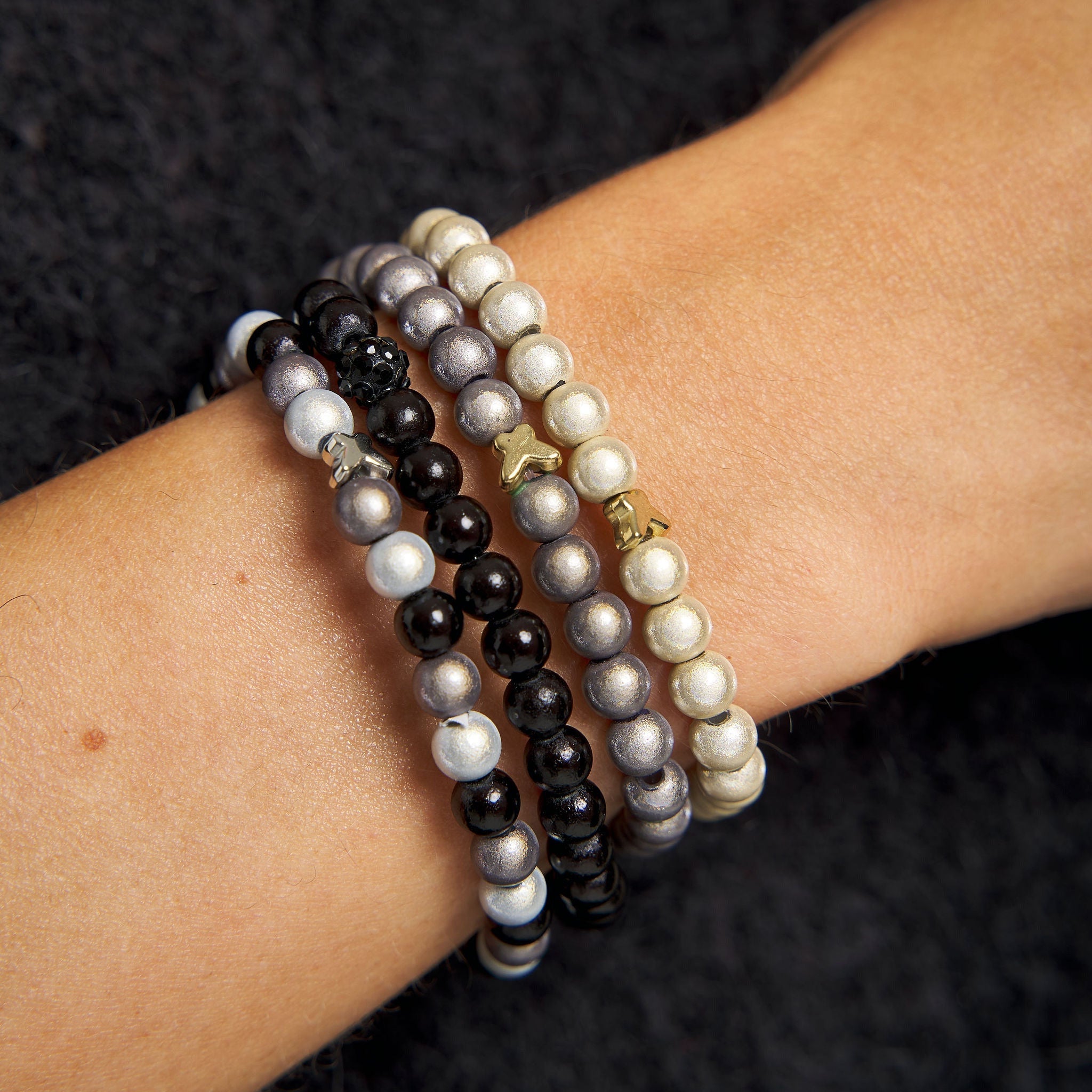 Armband Set Monochrome Stack