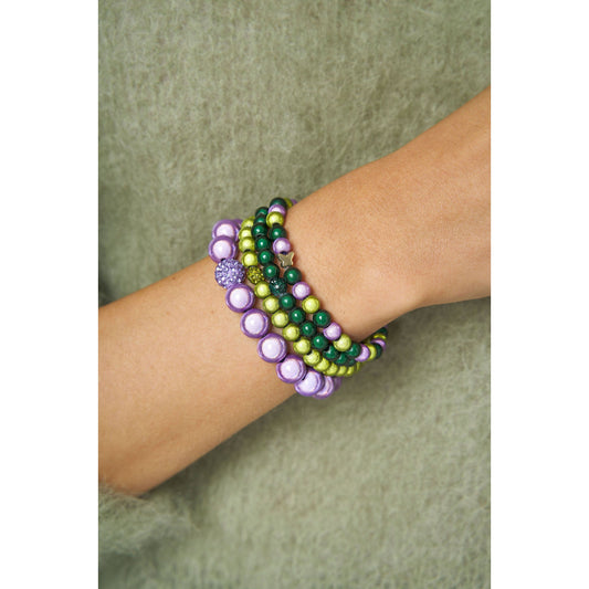 Perlenarmband-Set Grün