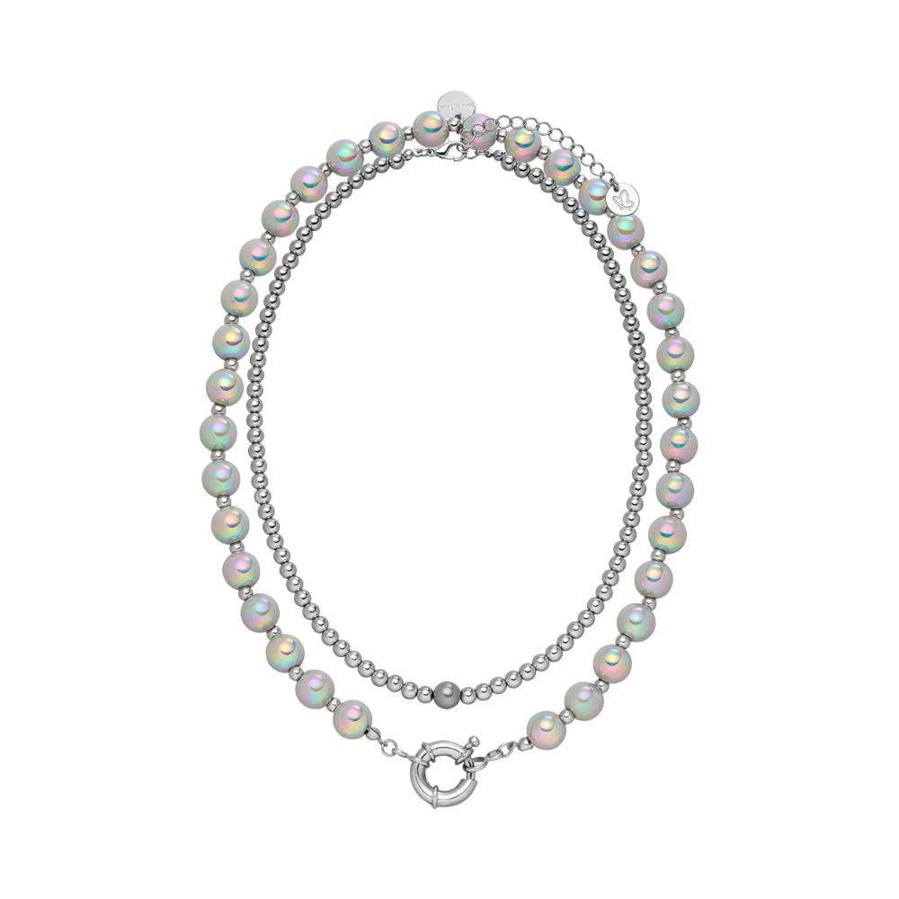 Halskette Set Silver Glow Duo