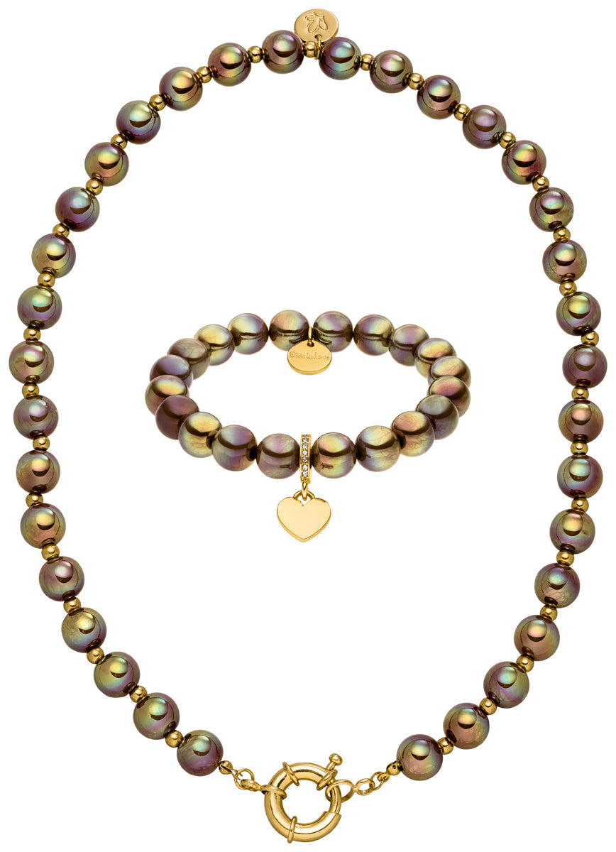 Halskette Set Mocha Glow