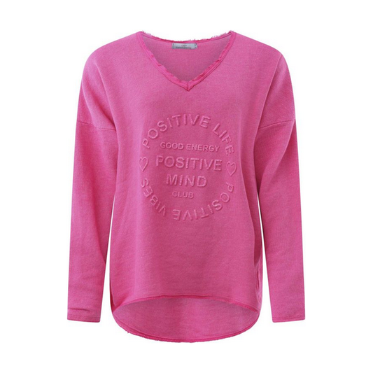 Sweatshirt "Positive Mind" Pink