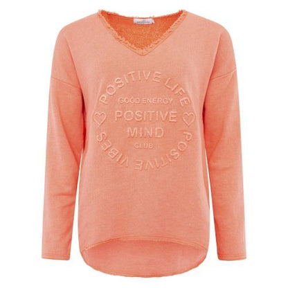 Sweatshirt BW "Positive Mind" Orange