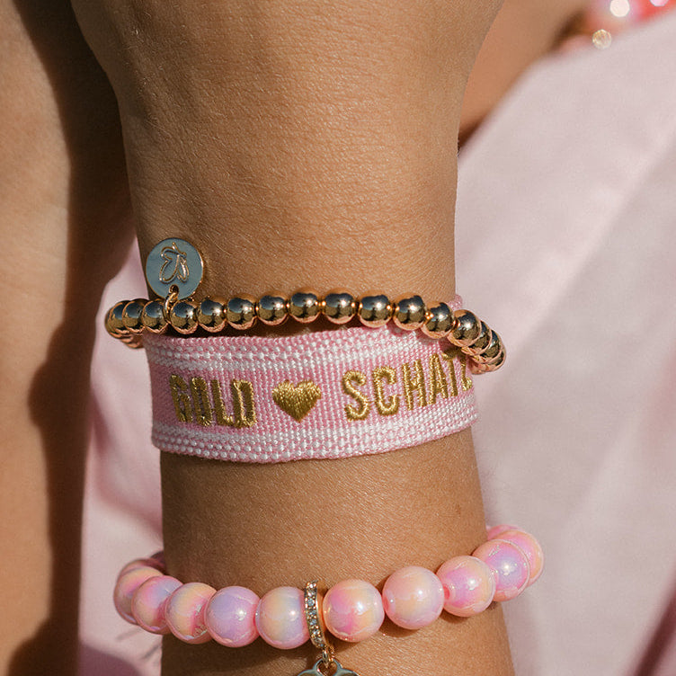 Armband Gold Deluxe 14K Rosado 6mm