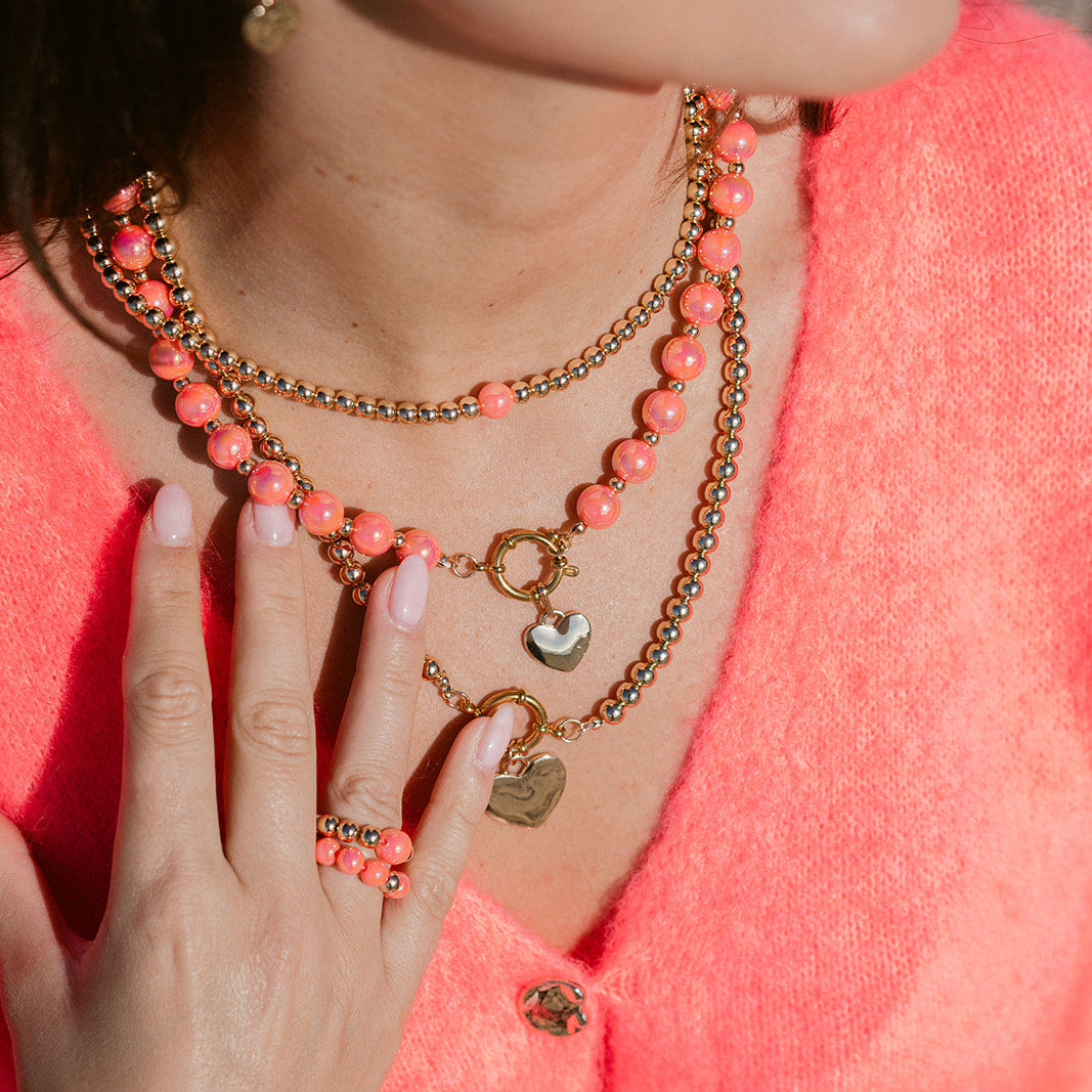 Halsketten Set Coralle
