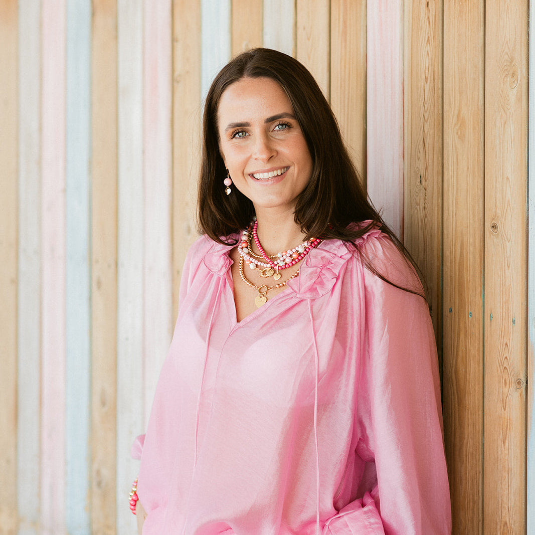 Halsketten Set Berry Rosa – 2er 3D Halsketten Set