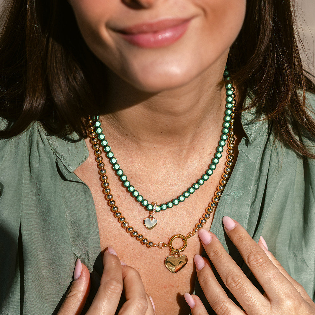 Halskette Fine 6mm Softgrün