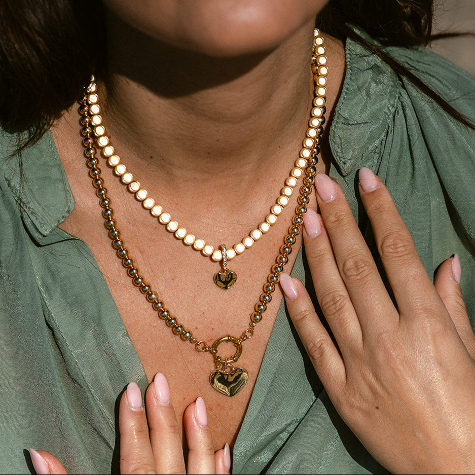 Halsketten Set Champagner Pur