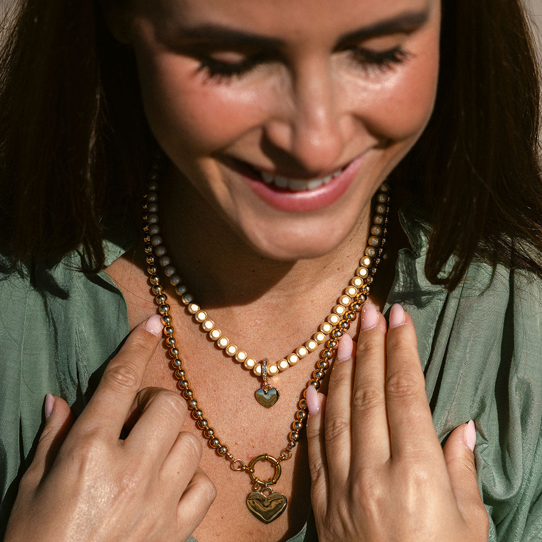 Halskette Fine 6mm Banana Champagner