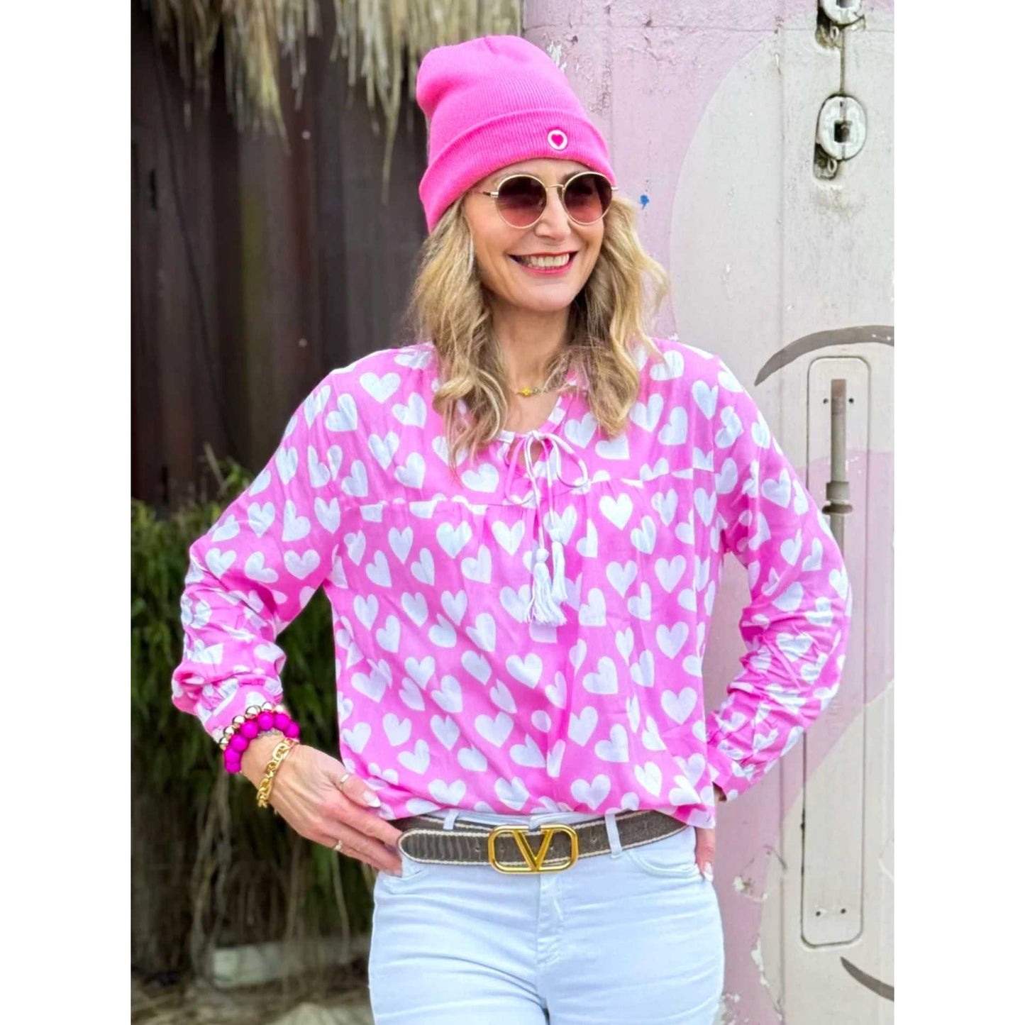 Bluse "Herz Classic" Rosa