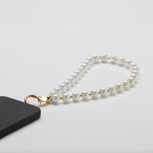 Schlüssel-/Handykette Opal White