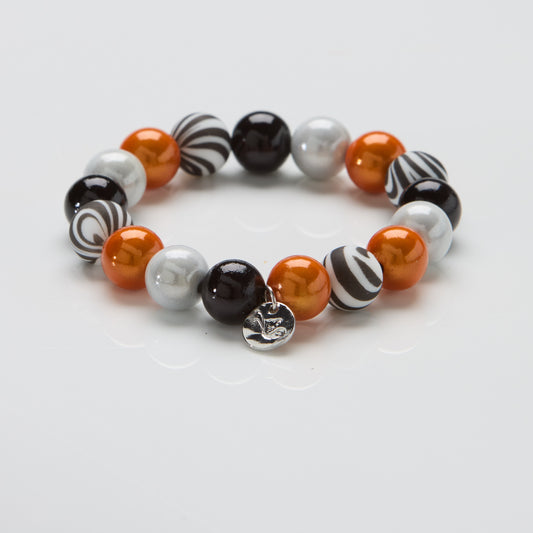 Perlenarmband Sunset Zebra