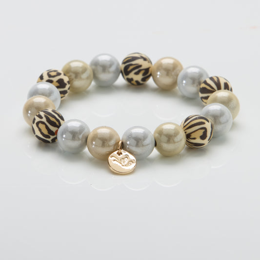 Perlenarmband Leopard Deluxe