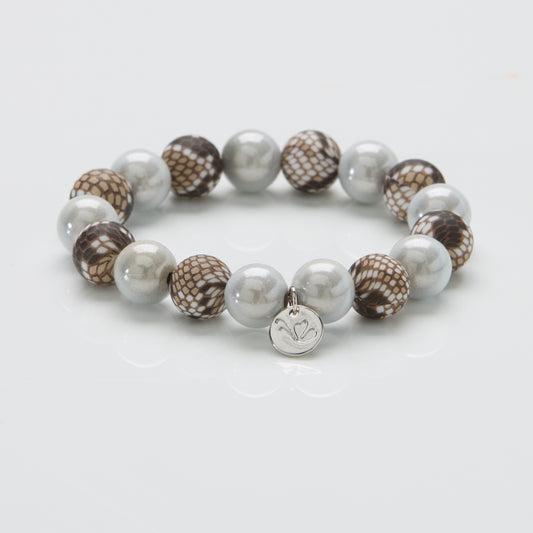 Perlenarmband White Python