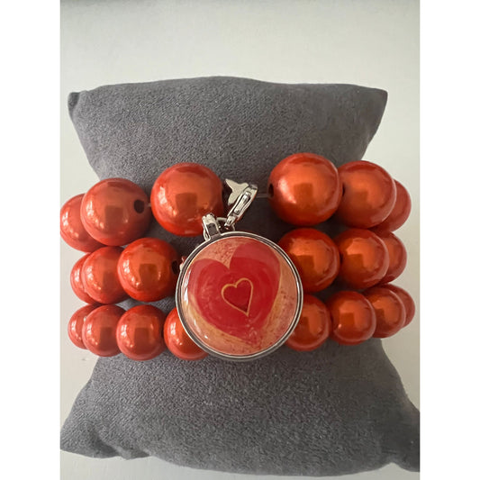 Sundowner & Vertrauen in die Liebe – Dreier-Kombi Perlenarmband-Set