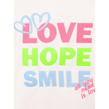 Sweatshirt "Love Hope Smile" Weiß