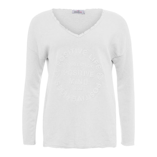 Sweatshirt BW "Positive Mind" Weiß