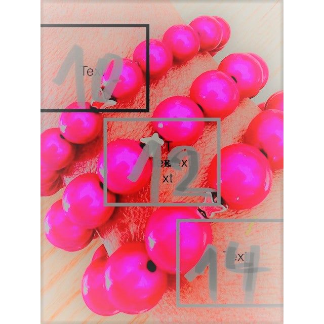 Perlenarmband Rosado